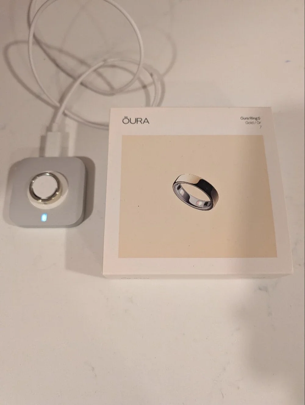 Oura Ring 5 GOLD size 7